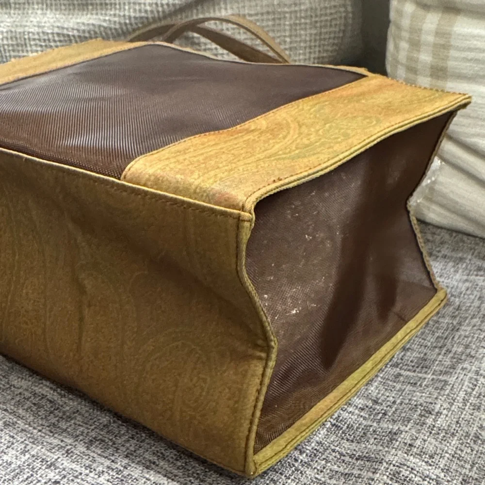 Etro Tiny Brown and Tan Tote Bag